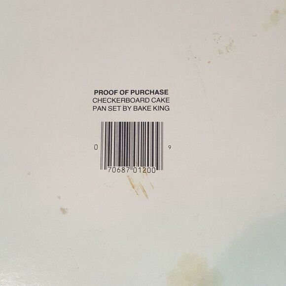 Vintage Checkerboard Cake Pan Bake King Classic 3 Pans Divider Metallic Baking - Picture 6 of 6